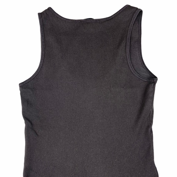 Express | Gray Ribbed Racerback Muscle Tee - Picture 10 of 16